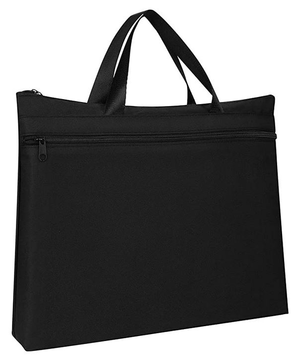 sacoche noire dentree de gamme de type porte document en polyester pour femme